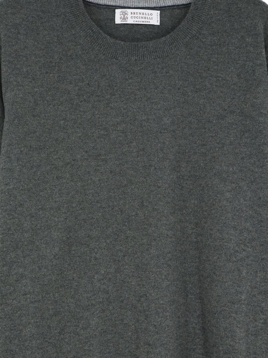 Brunello Cucinelli Brunello Cucinelli Crewneck Ribbed-trim Sweater, view 2
