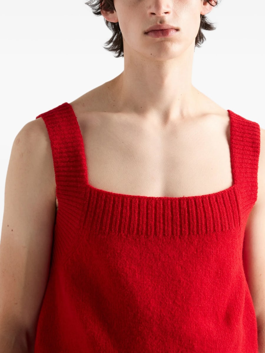 Prada Prada Shetland Wool Tank Top, view 4