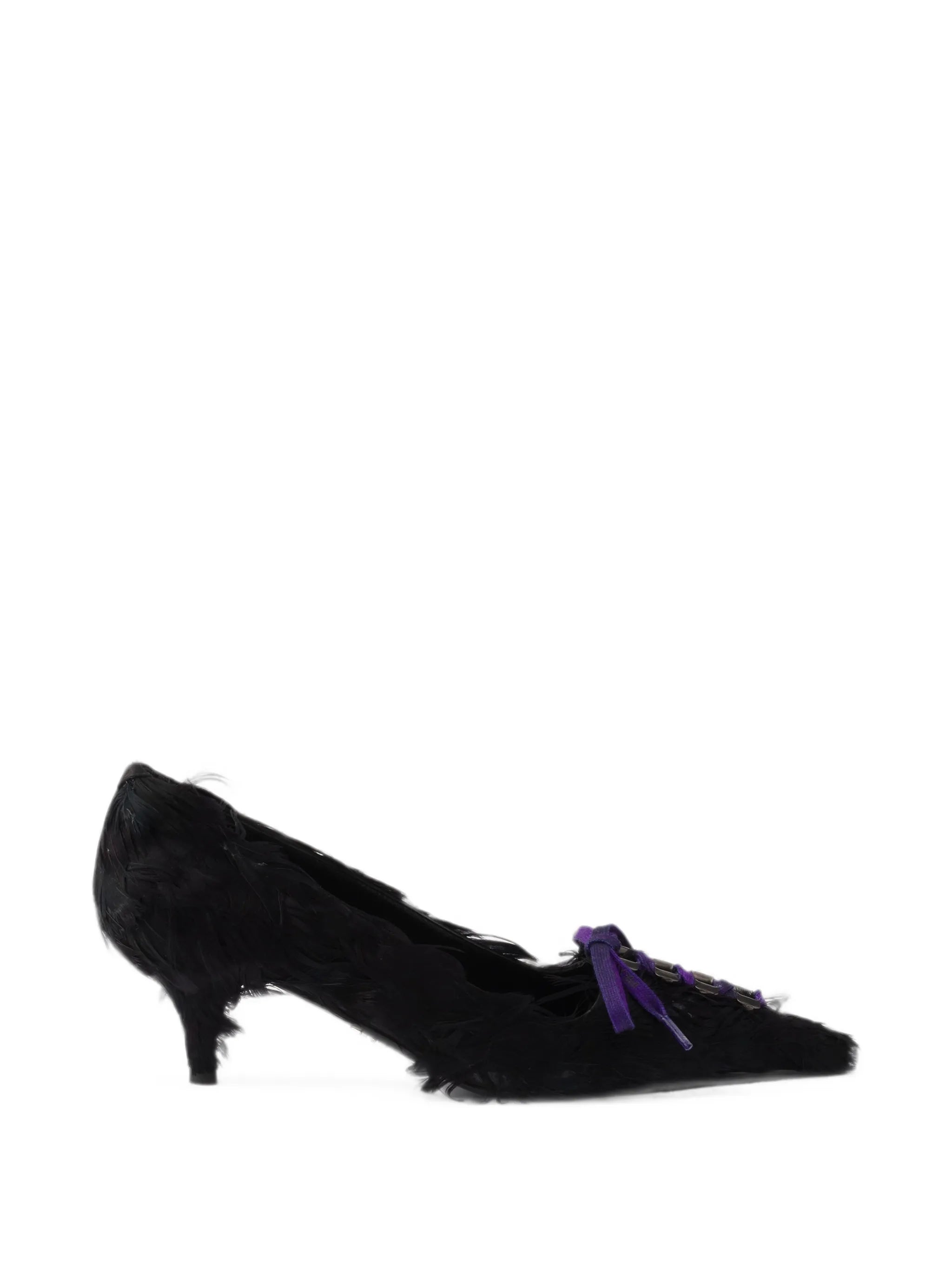 Prada Prada Feather-embellished Satin Pumps