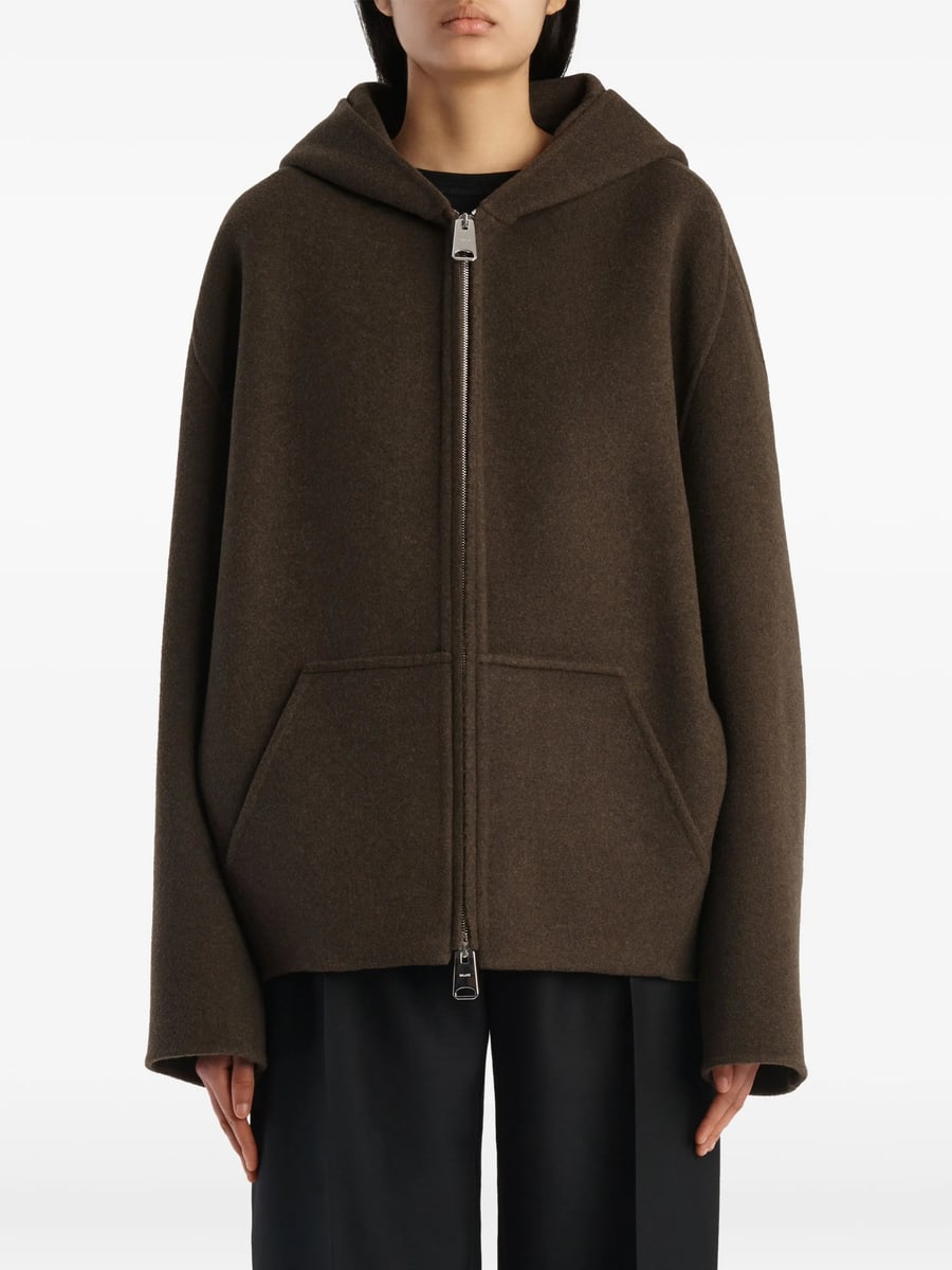 Khaite Khaite Hooded Wool Jacket, view 4