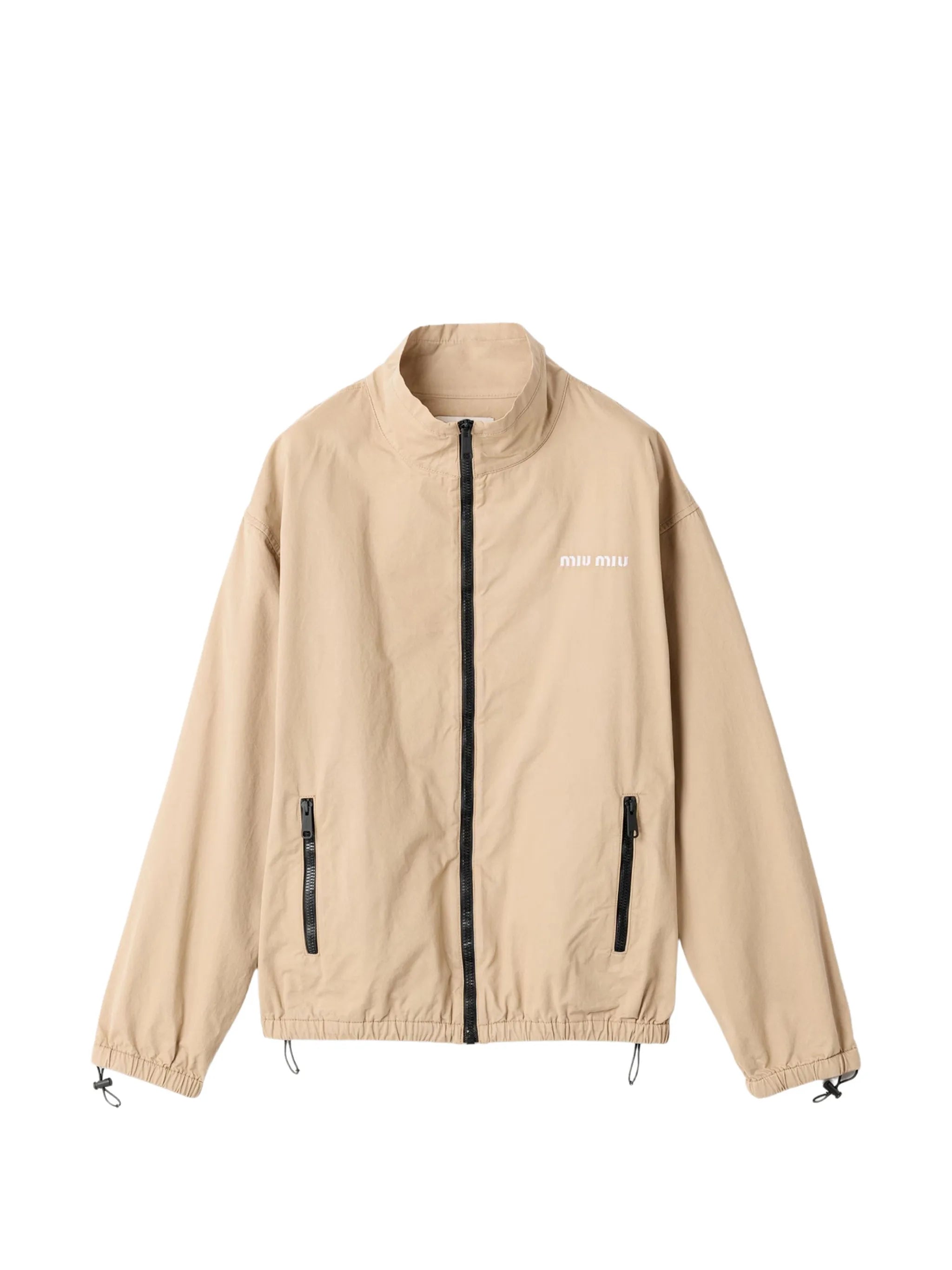 Miu Miu Miu Miu Washed Gabardine Blouson Jacket