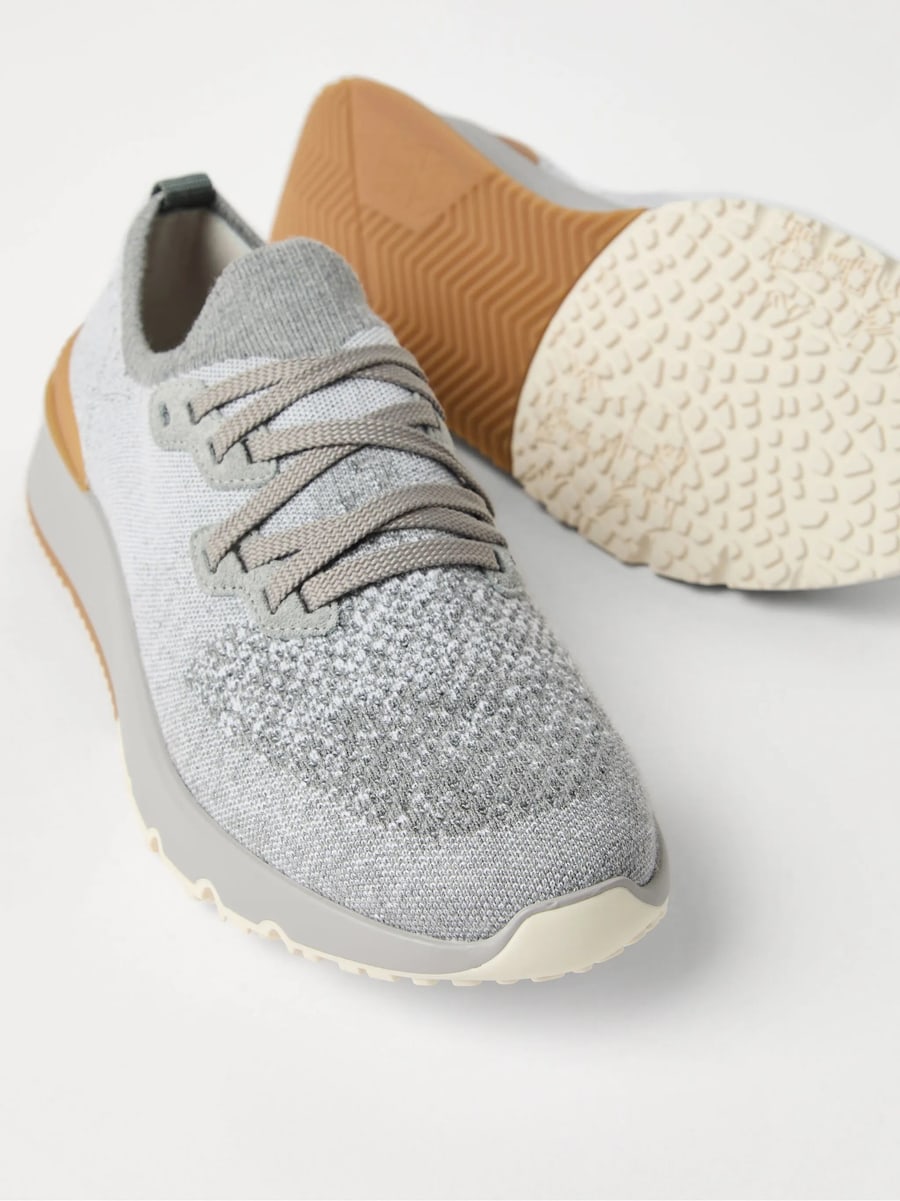 Brunello Cucinelli Brunello Cucinelli Knitted Sneakers, view 4