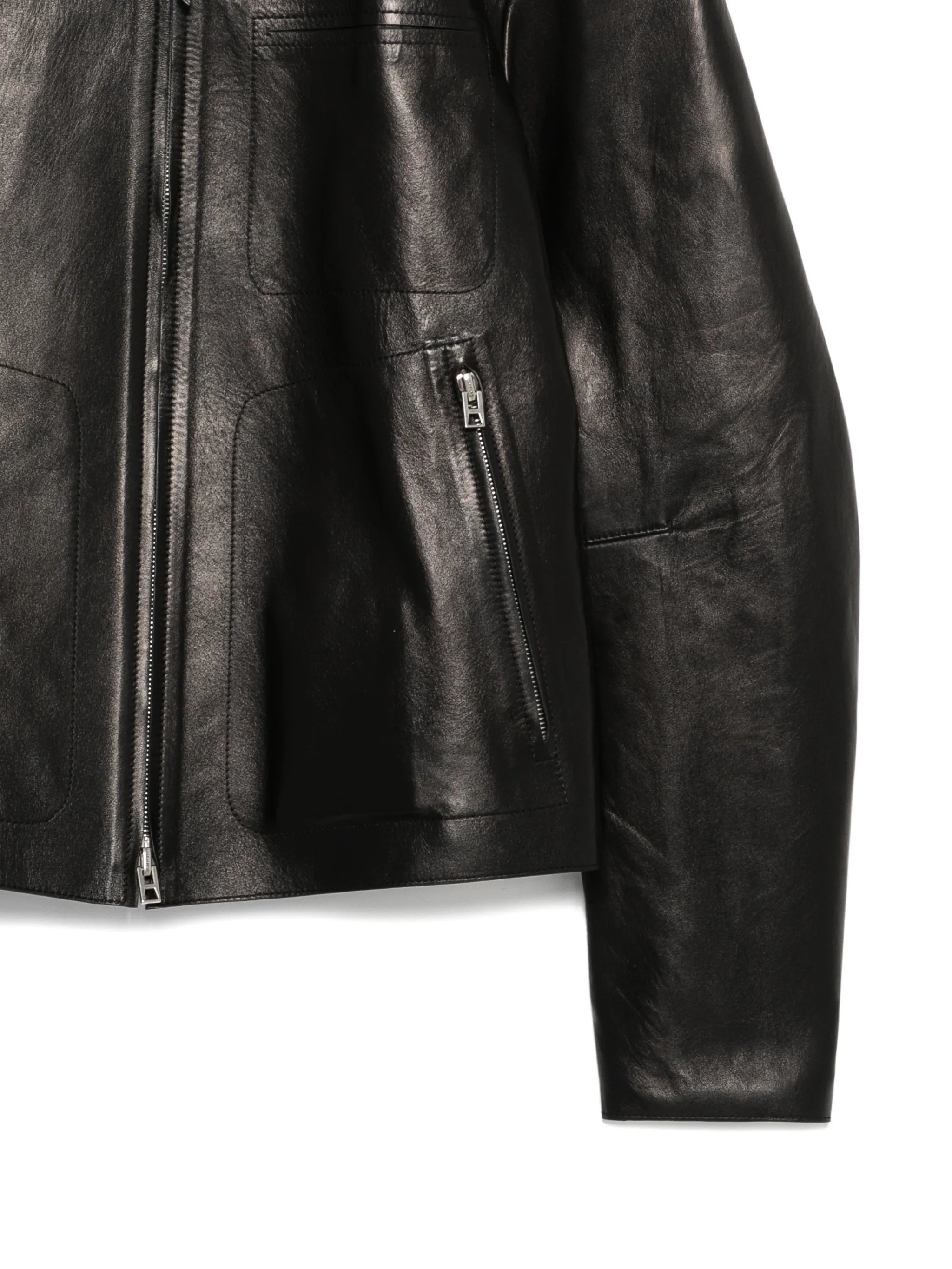 Tom Ford Tom Ford Zip-fastening Leather Jacket, view 2