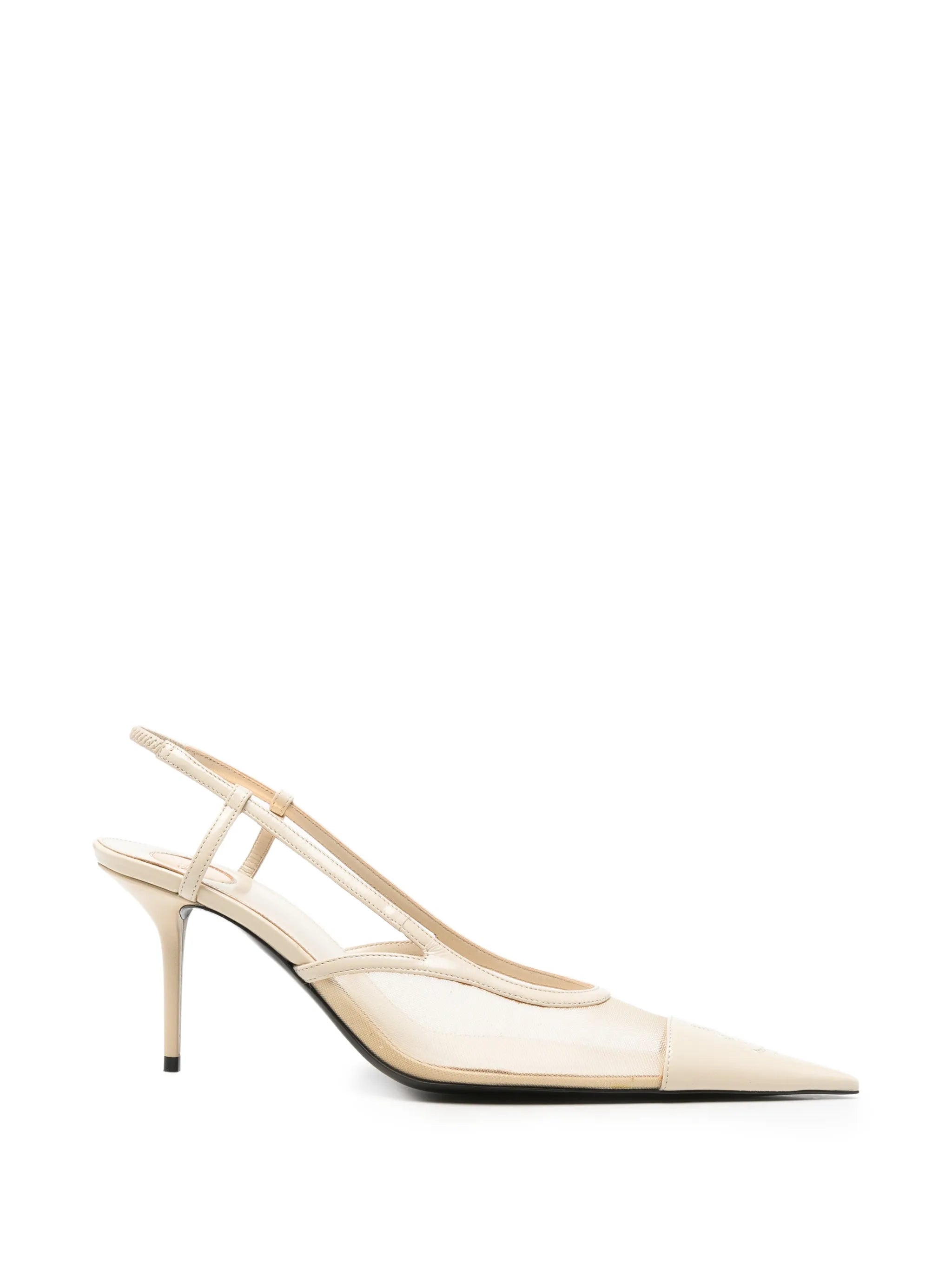 Saint Laurent Saint Laurent Renée Slingback Pumps In Mesh