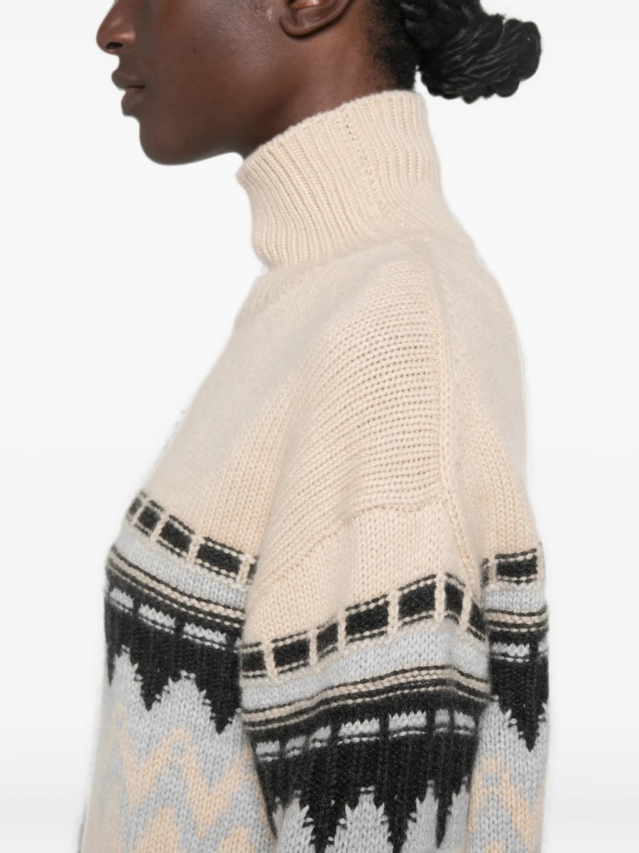 Allude Allude High-neck Cashmere Sweater, view 2