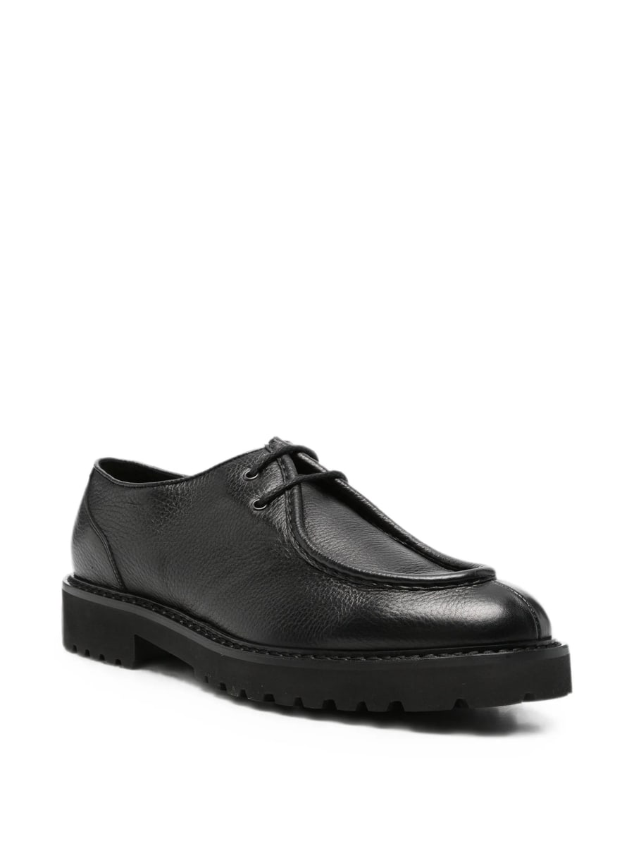 Doucal's Doucal's Grained Leather Derby Shoes, view 3