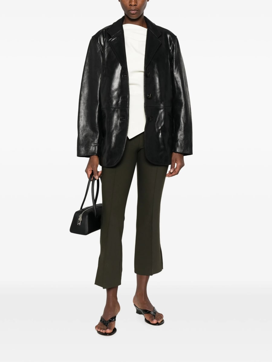 Vince Vince Seam-detail Side-slit Trousers, view 4