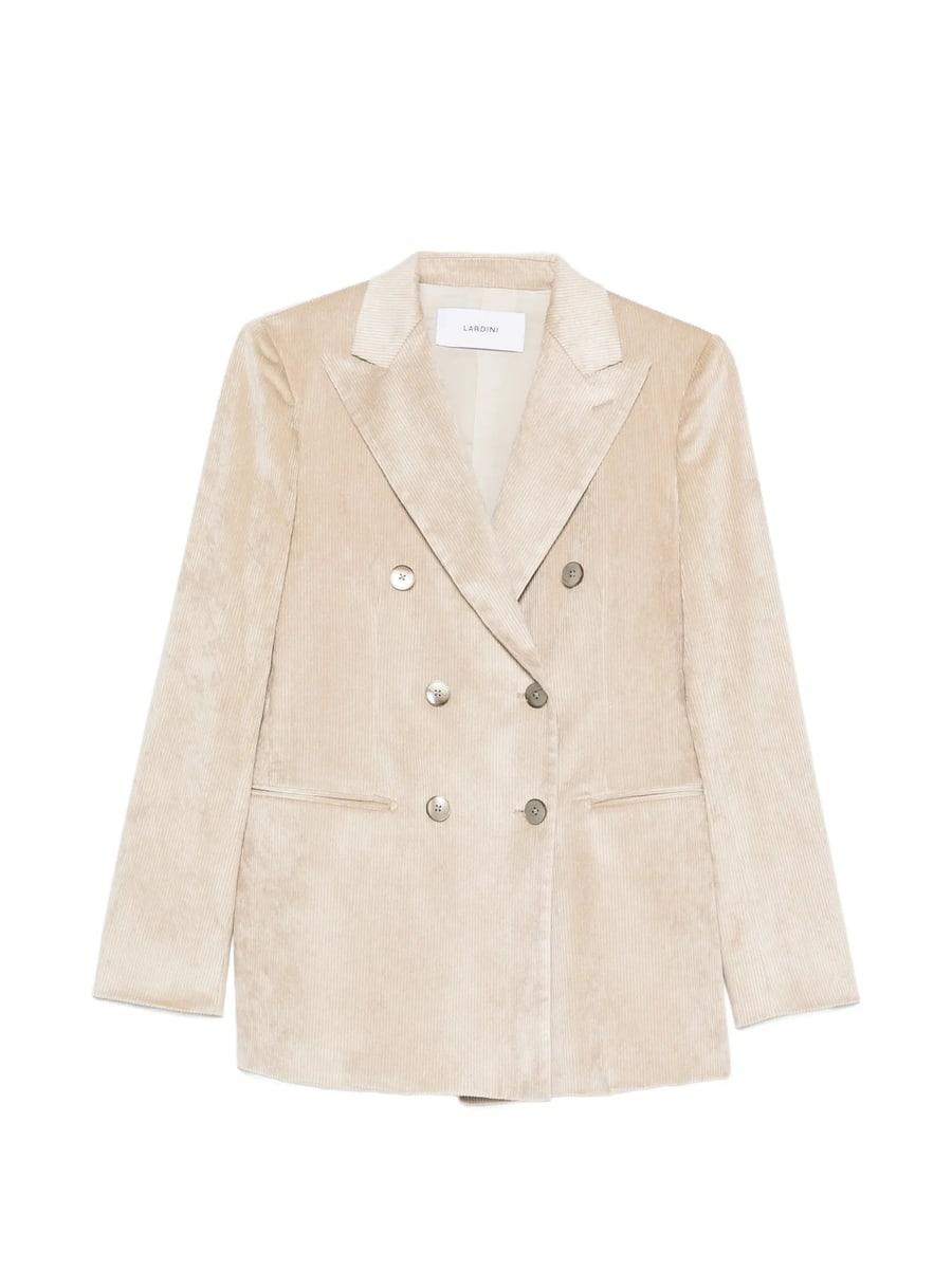 Lardini Lardini Double-breasted Corduroy Blazer