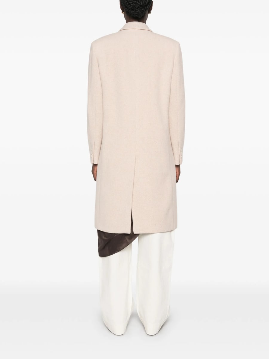 Lardini Lardini Double-breasted Notched-lapel Wool Coat, view 5