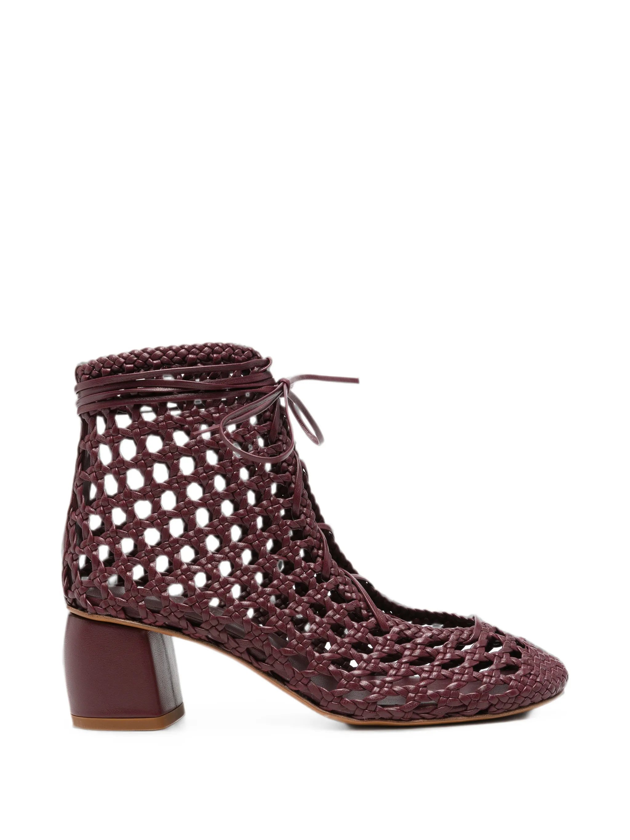 Forte_Forte Forte Forte Woven Lace-up Ankle Boots