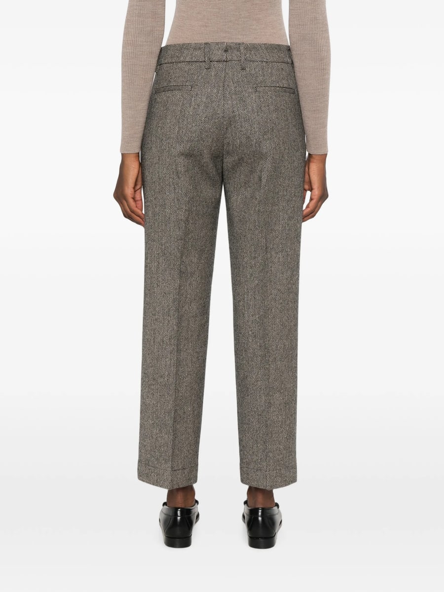 Berwich Berwich Alice Herringbone-pattern Trousers, view 5