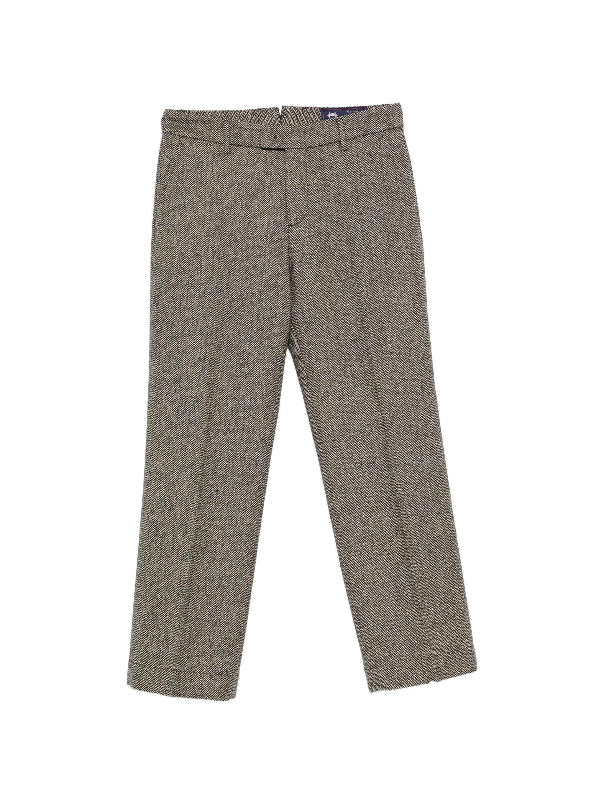 Berwich Berwich Alice Herringbone-pattern Trousers