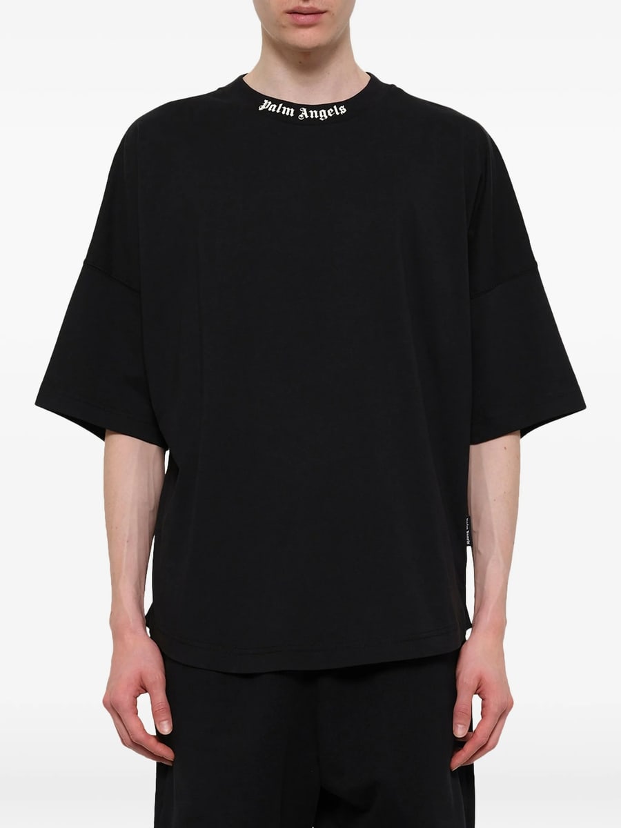 Palm Angels Palm Angels Logo-print Cotton T-shirt, view 3