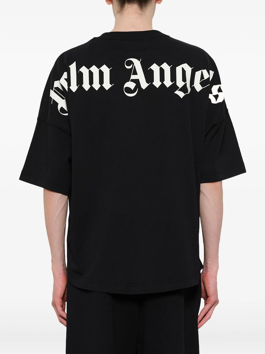 Palm Angels Palm Angels Logo-print Cotton T-shirt, view 4