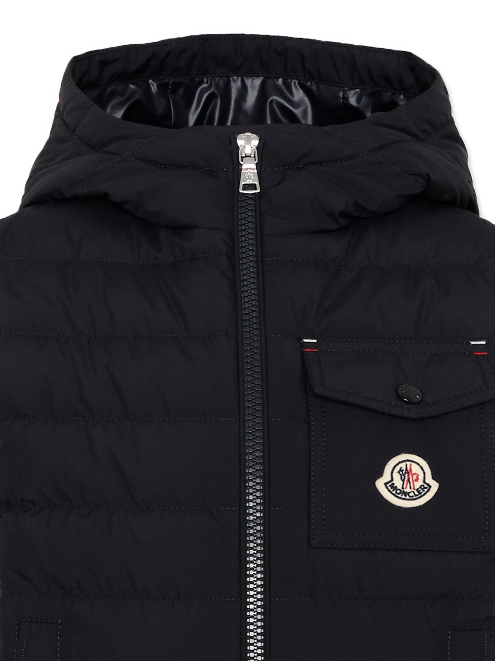 Moncler Moncler Quilted Hooded Gilet, view 2