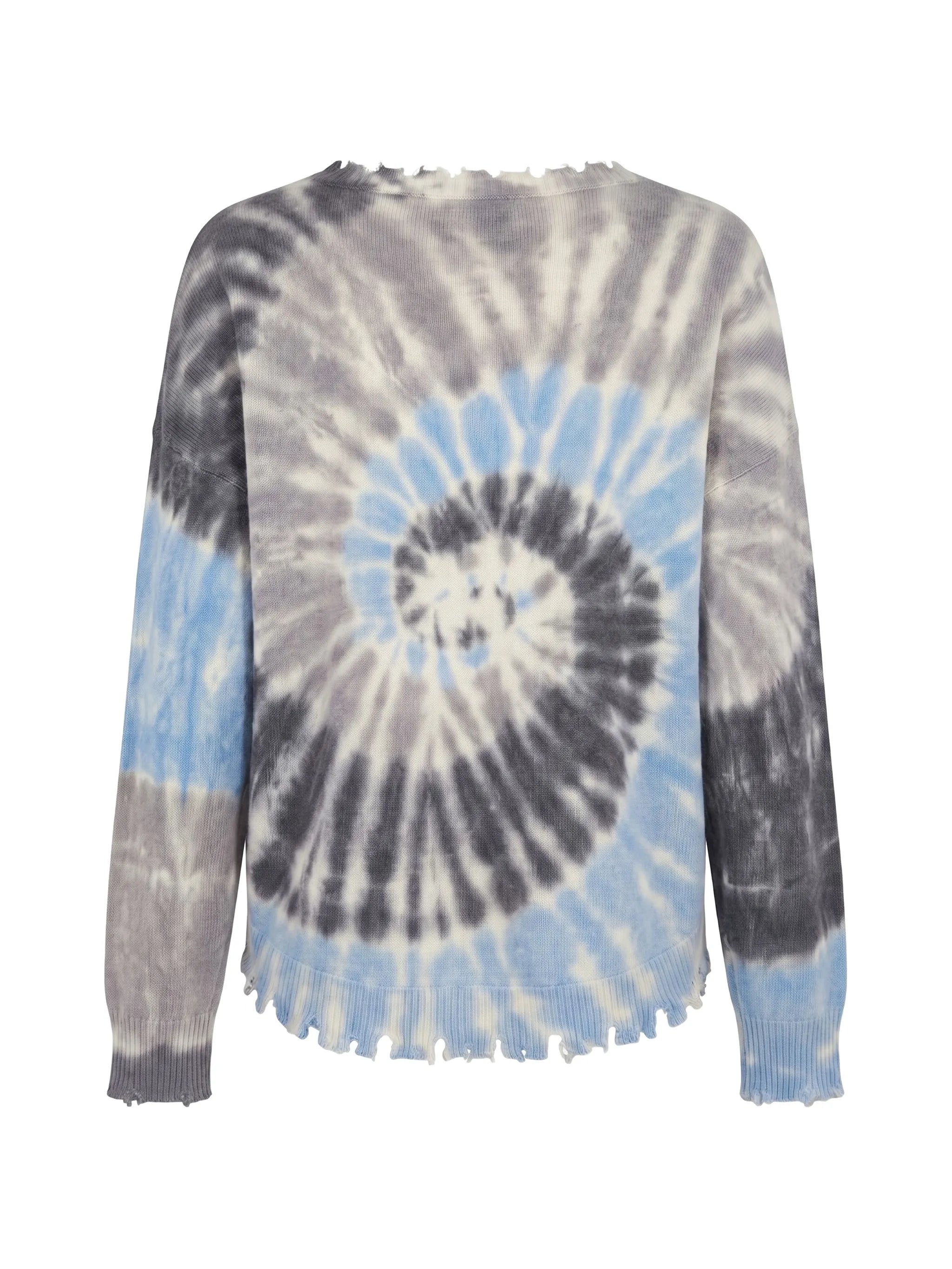 Kujten Kujten Cashmere Tie-dye Distressed-effect Sweater, view 2