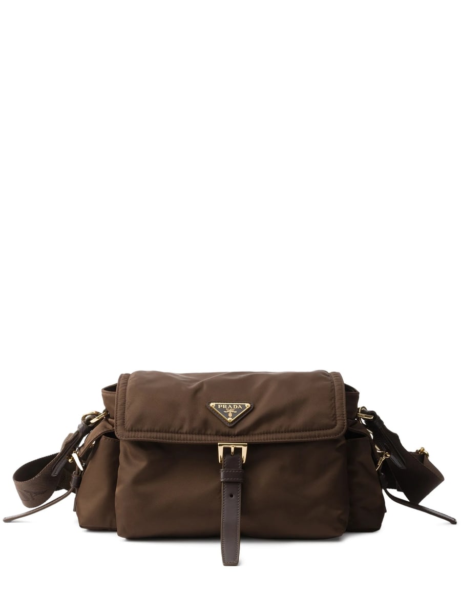 Prada Prada Explore Medium Re-nylon Shoulder Bag With Flap