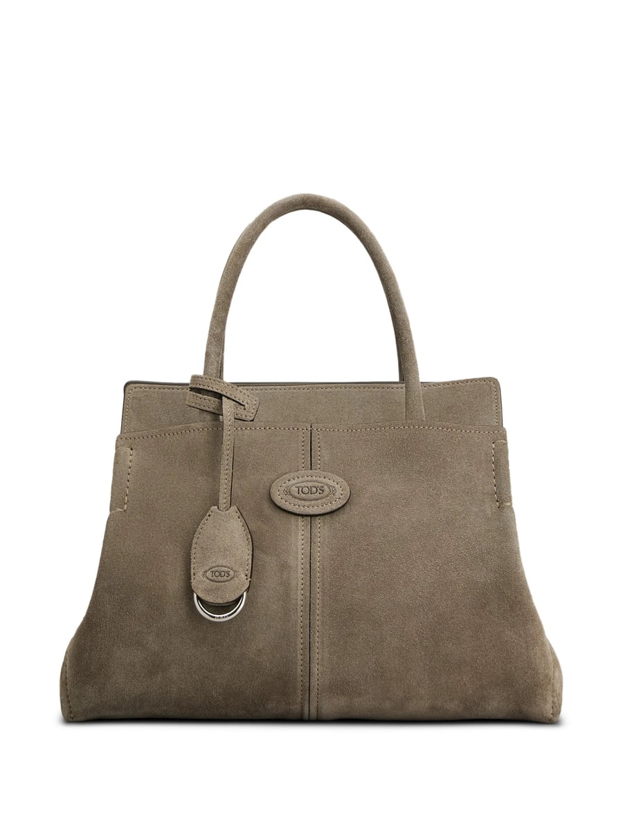 Tod's Tod's Logo-patch Suede Tote Bag