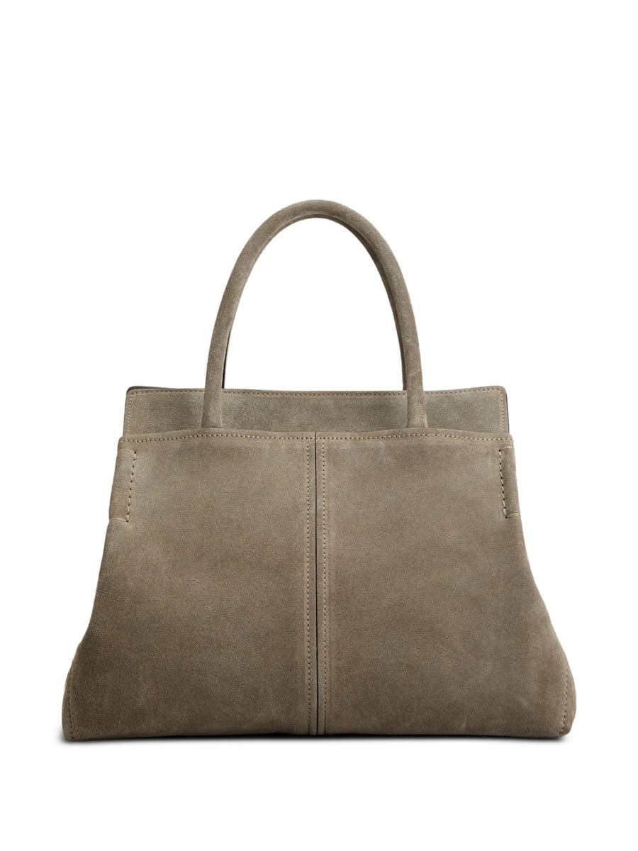 Tod's Tod's Logo-patch Suede Tote Bag, view 4