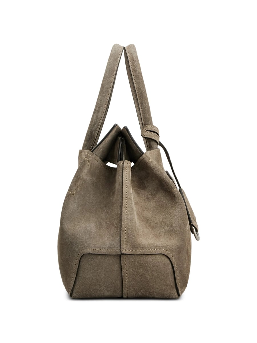 Tod's Tod's Logo-patch Suede Tote Bag, view 6