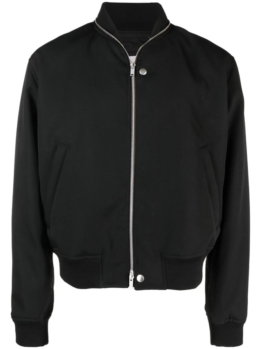Jil Sander Jil Sander Zipped Wool Bomber Jacket