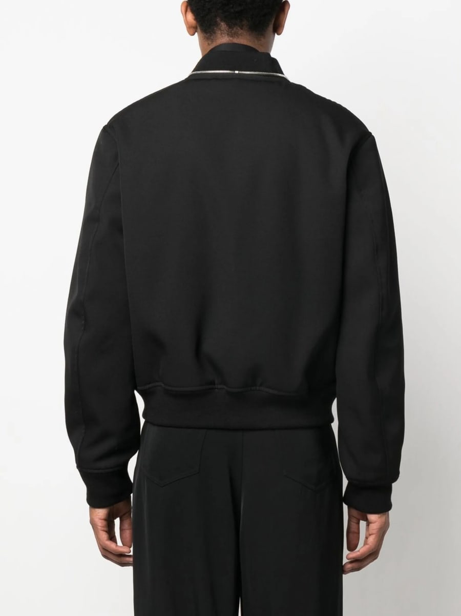 Jil Sander Jil Sander Zipped Wool Bomber Jacket, view 2