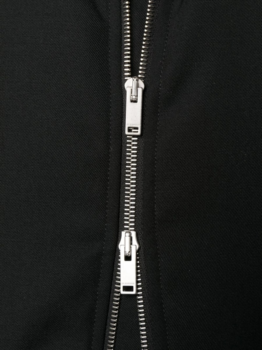 Jil Sander Jil Sander Zipped Wool Bomber Jacket, view 4