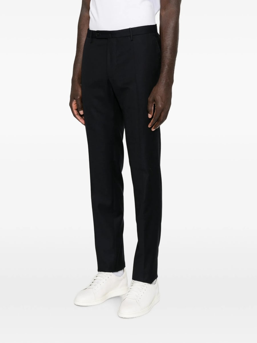 Incotex Incotex Flat-front Wool Trousers, view 3