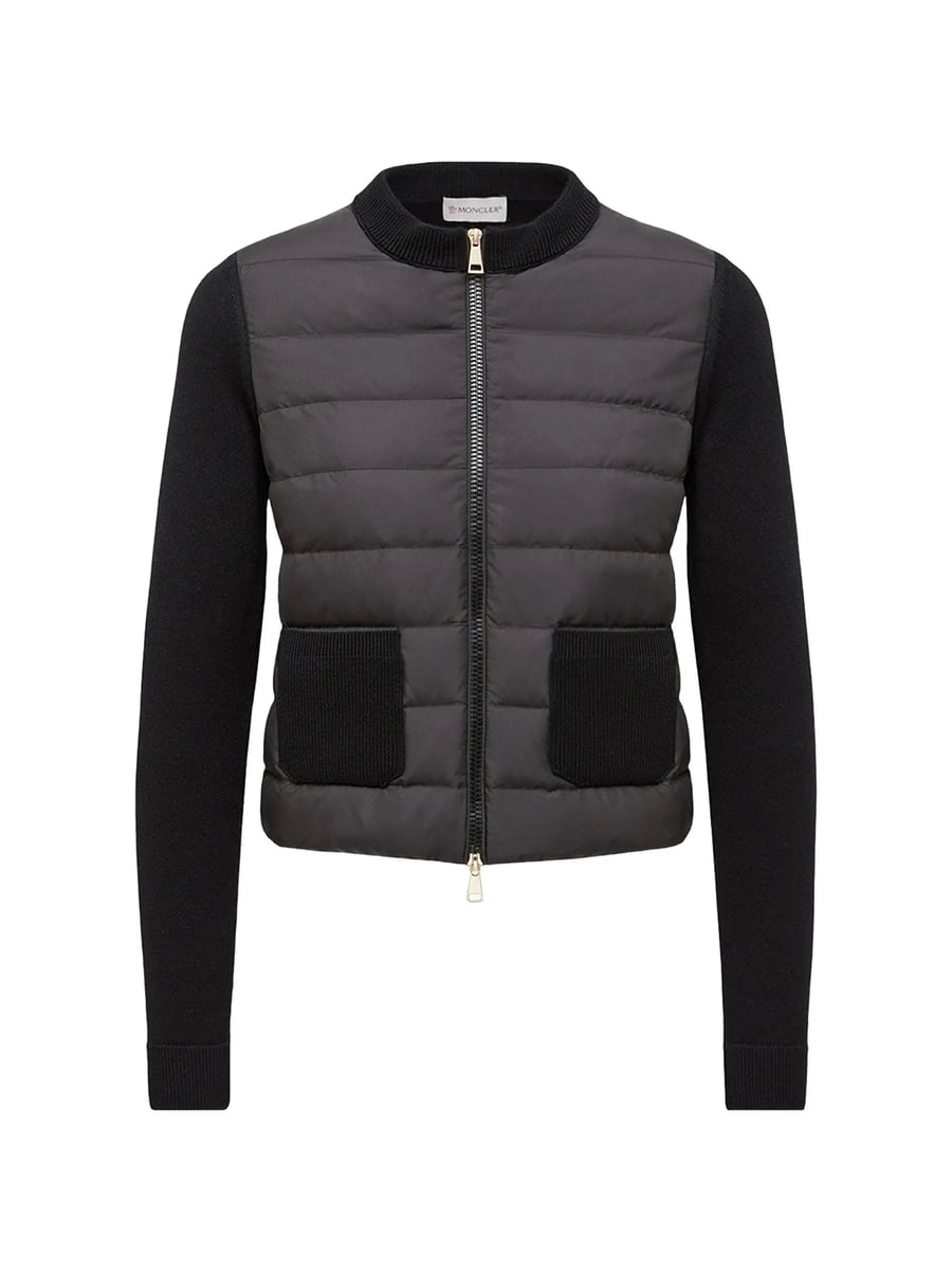 Moncler Moncler Quilted Panel-detail Sweater