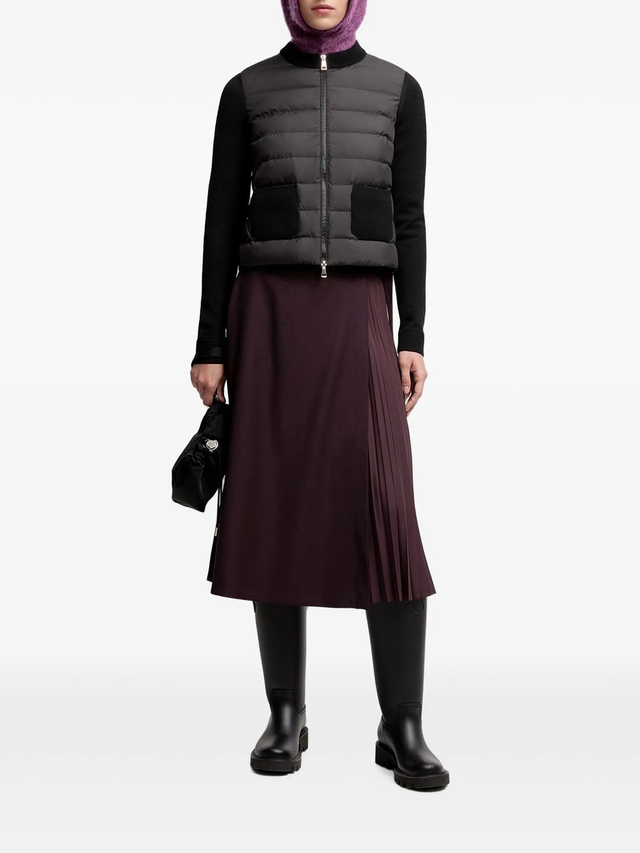 Moncler Moncler Quilted Panel-detail Sweater, view 3