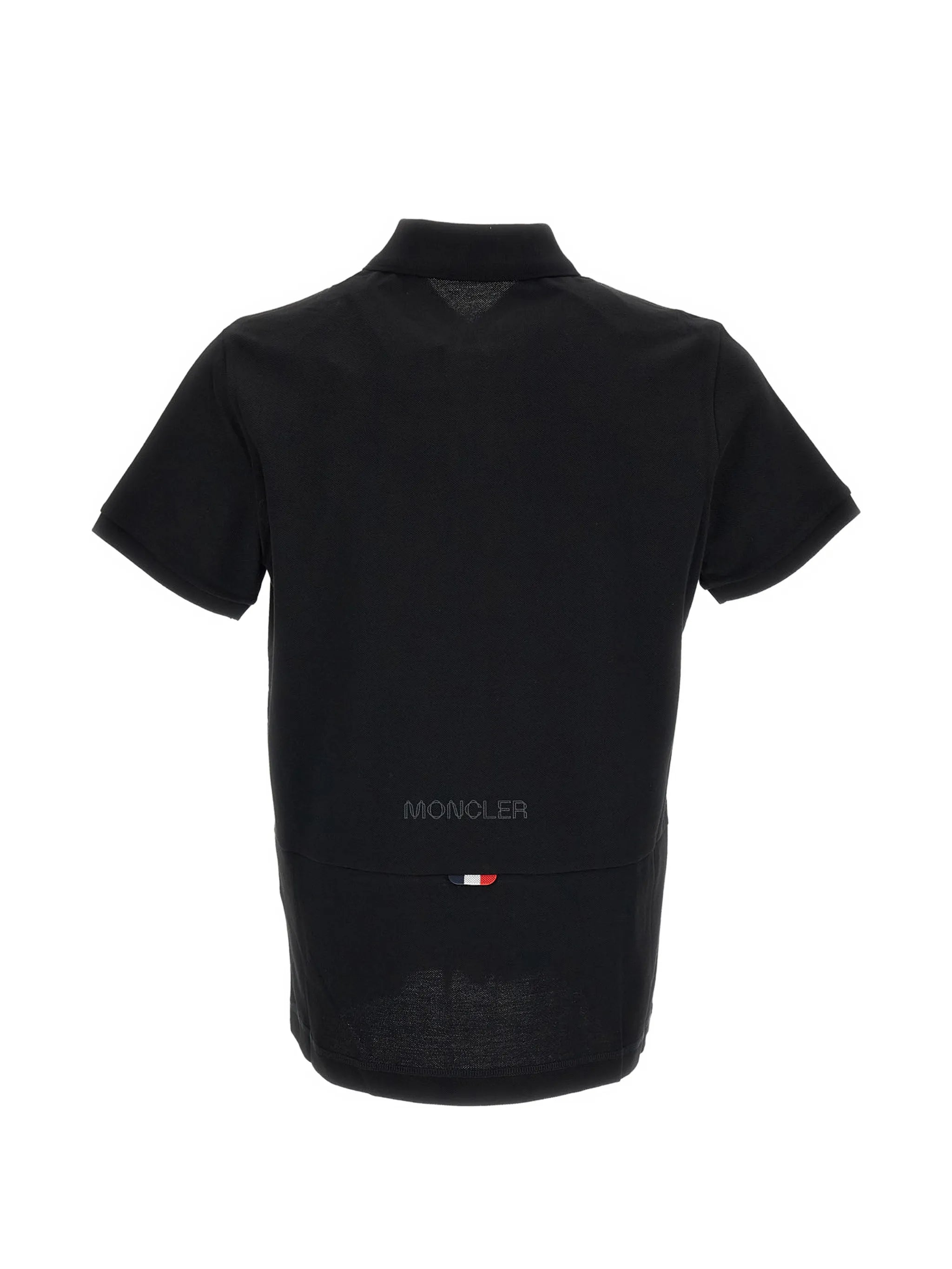 Moncler Moncler Logo-patch Piqué Polo Shirt, view 2