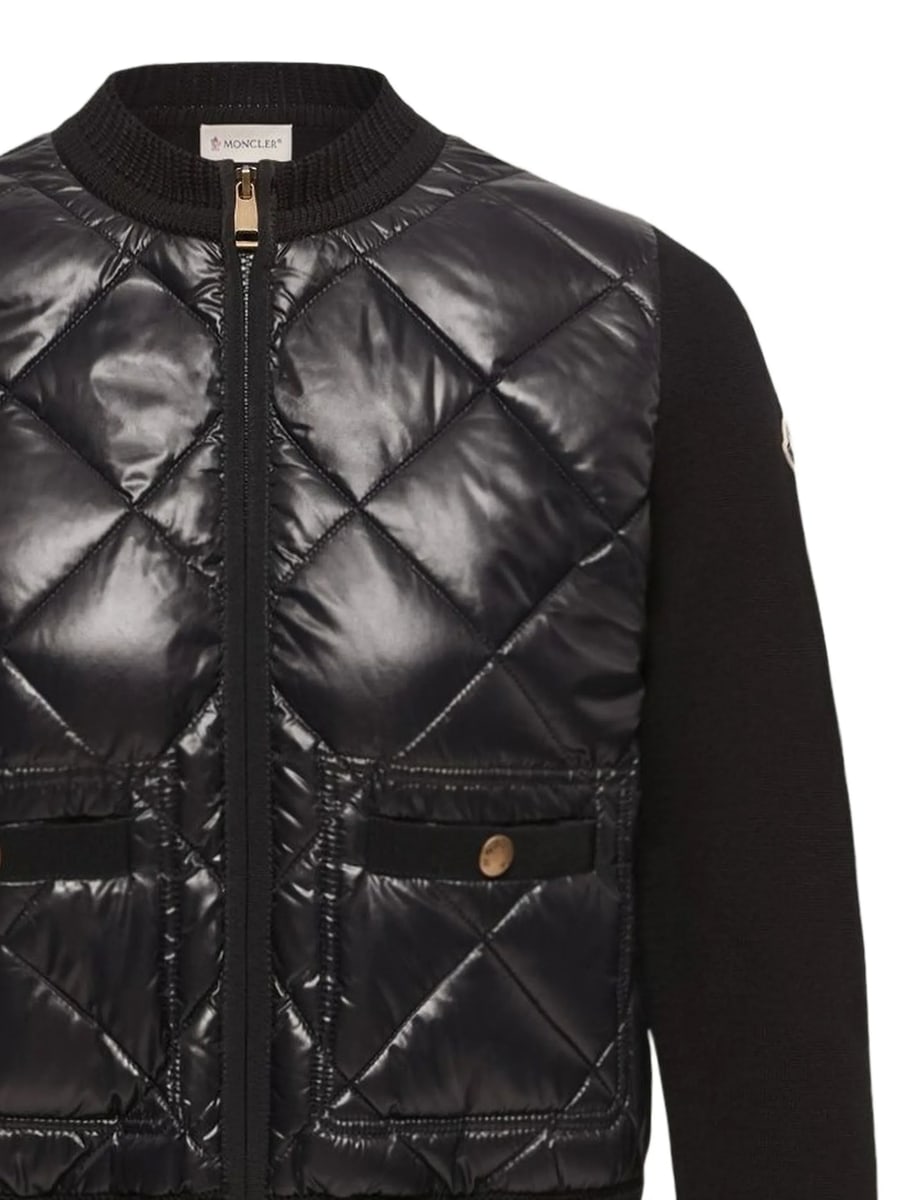 Moncler Moncler Quilted Panelled Jacket, view 2