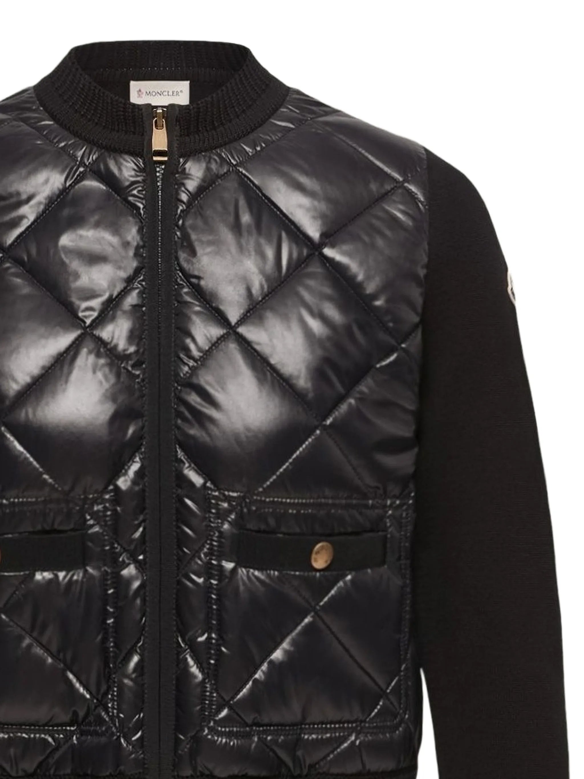 Moncler Moncler Quilted Panelled Jacket, view 2