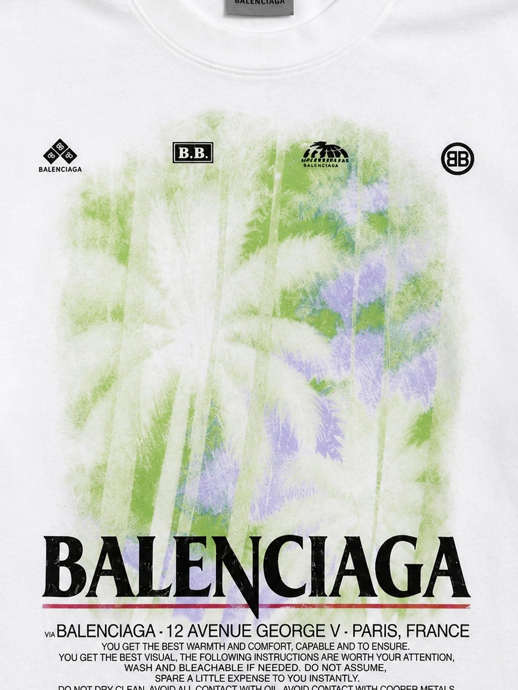 Balenciaga Balenciaga The Window Medium Fit T-shirt In White, view 2