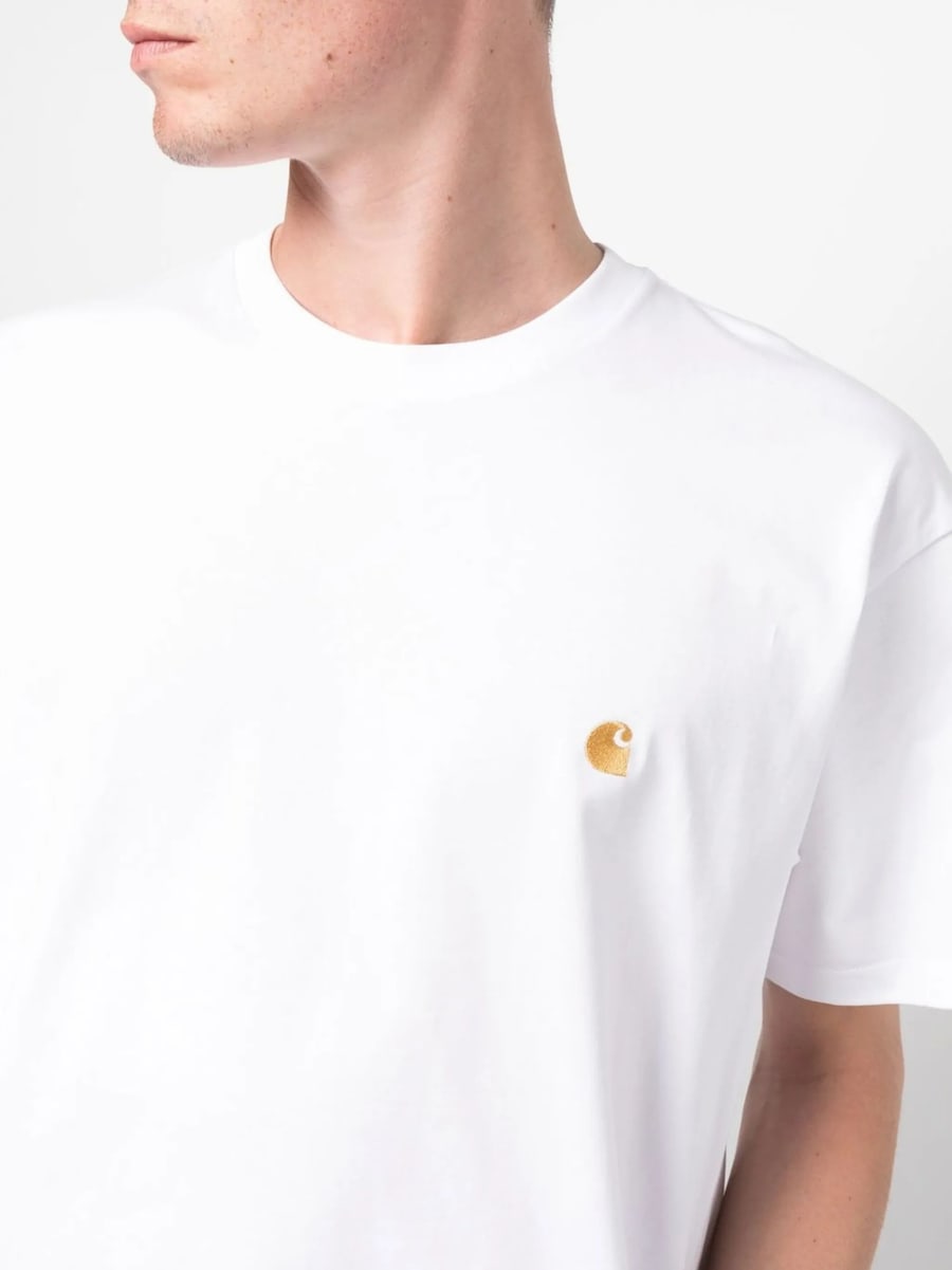 Carhartt Carhartt Chase Logo-embroidered Cotton T-shirt, view 3