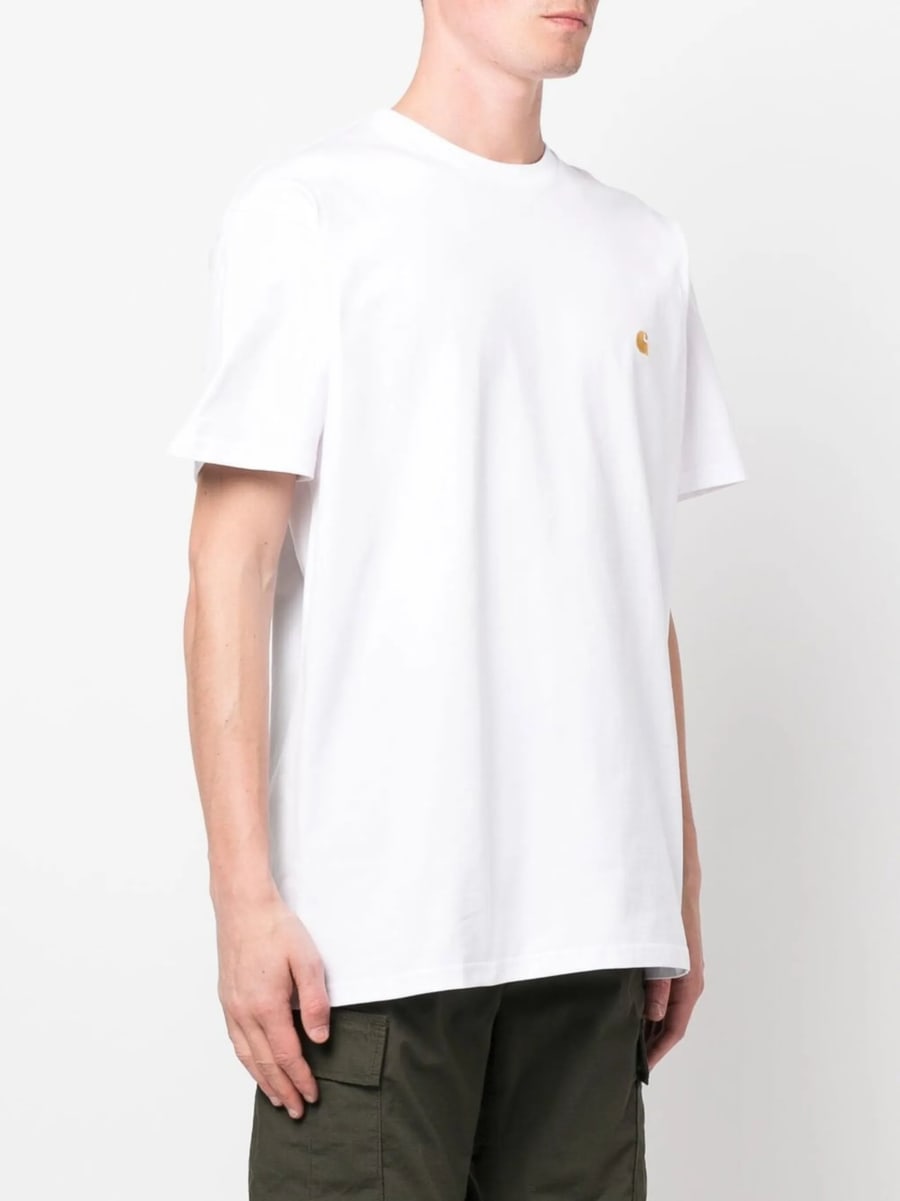 Carhartt Carhartt Chase Logo-embroidered Cotton T-shirt, view 4