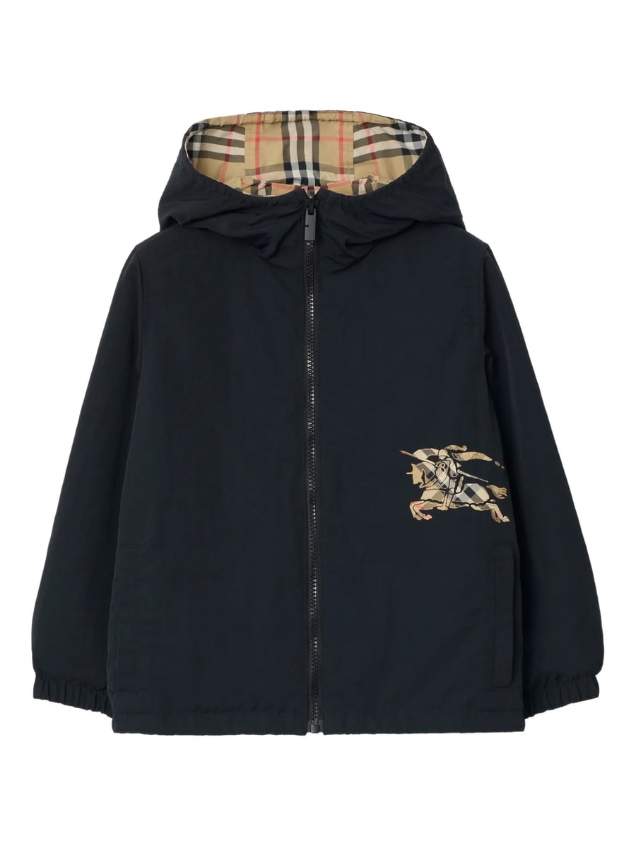 Burberry Burberry Reversible Check-pattern Hooded Jacket, view 2