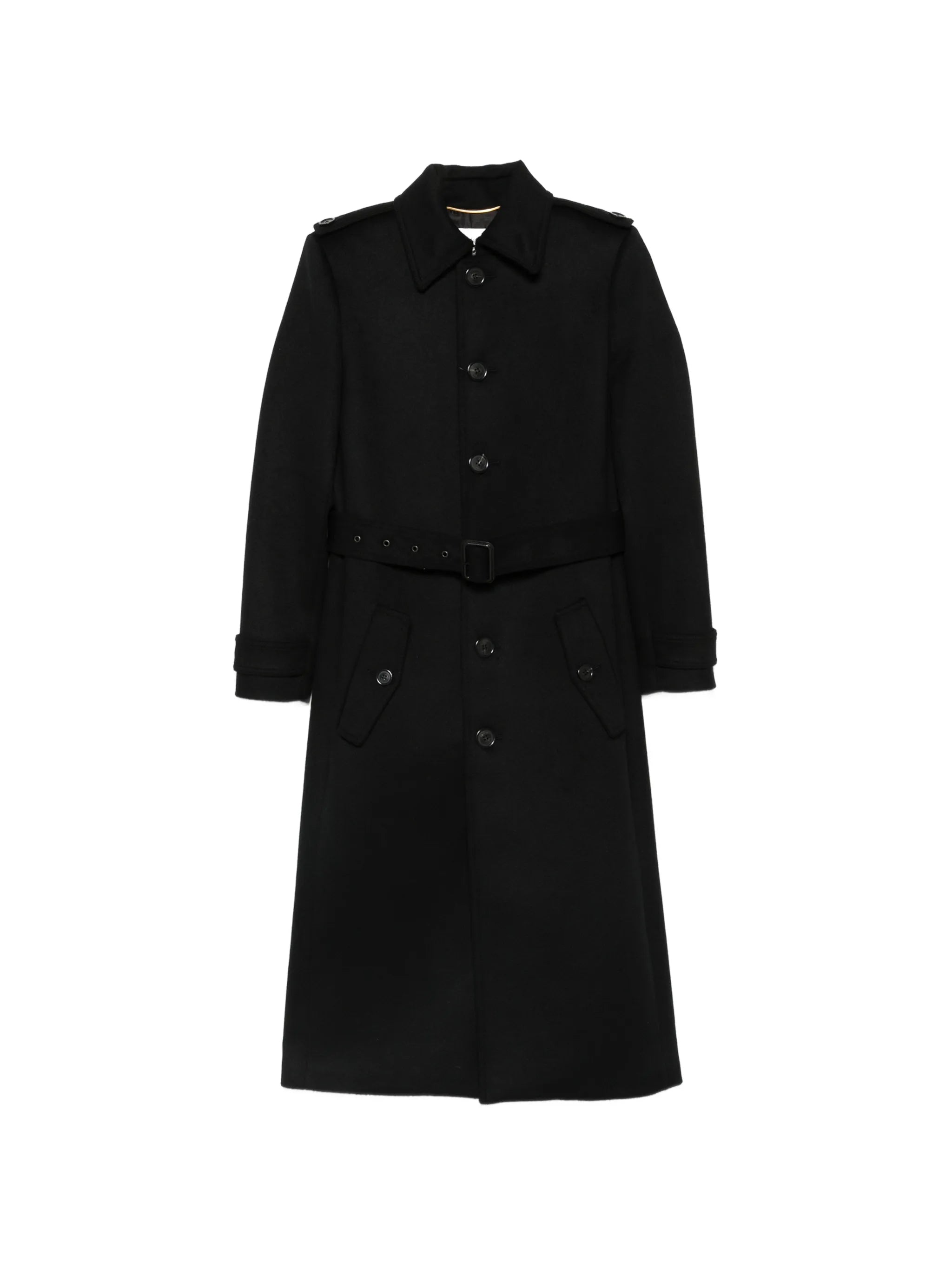 Saint Laurent Saint Laurent Belted Single-breasted Coat