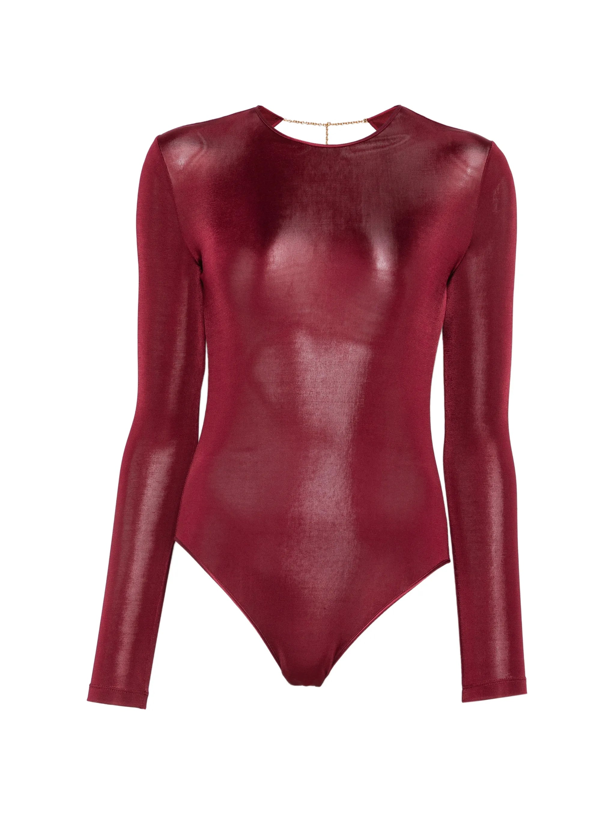 Saint Laurent Saint Laurent Open-back Long-sleeve Bodysuit