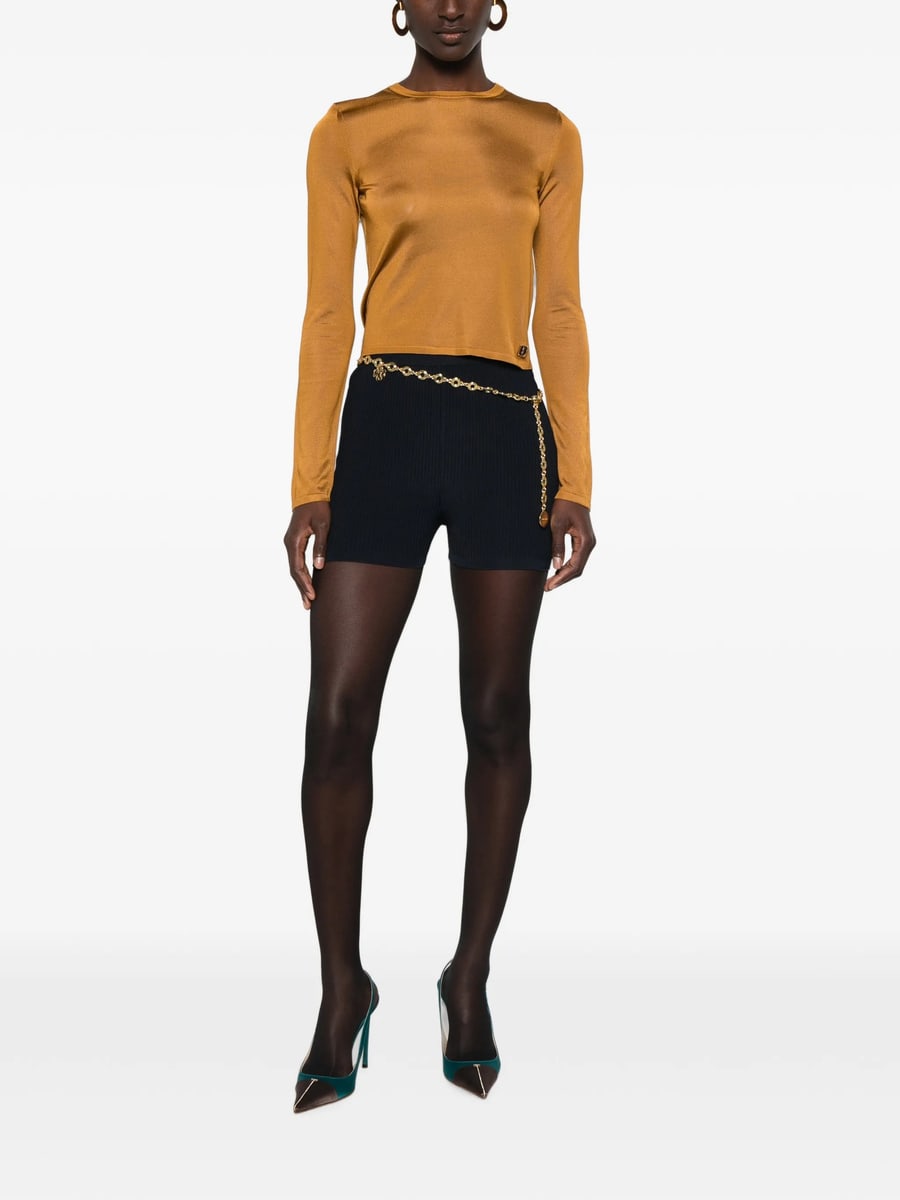 Saint Laurent Saint Laurent Cassandre Sheer Top In Knit, view 3