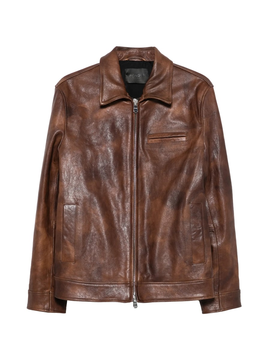 Dondup Dondup Distressed Leather Jacket
