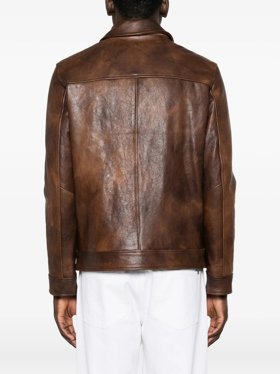 Dondup Dondup Distressed Leather Jacket, view 2