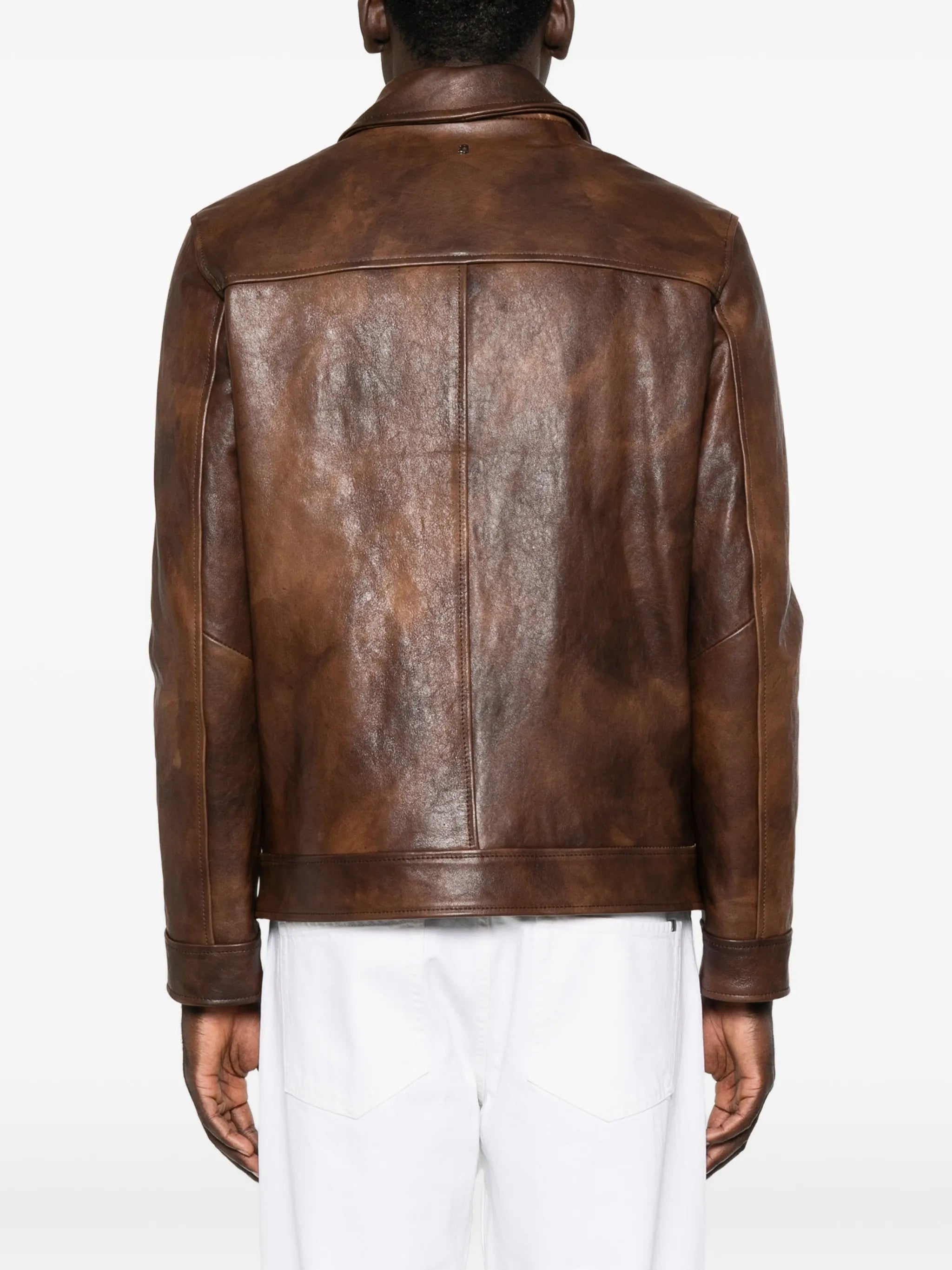 Dondup Dondup Distressed Leather Jacket, view 2
