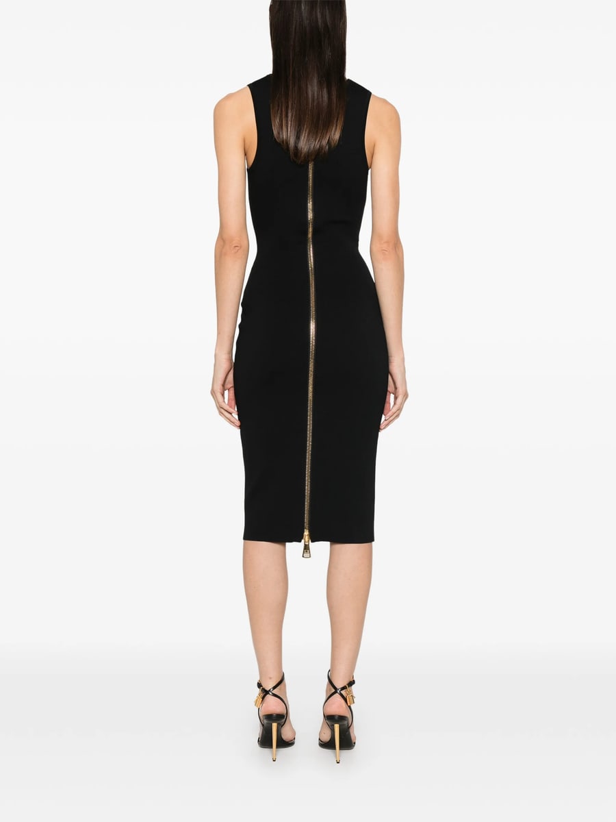 Elisabetta Franchi Elisabetta Franchi Cut-out Rear-zip Dress, view 3