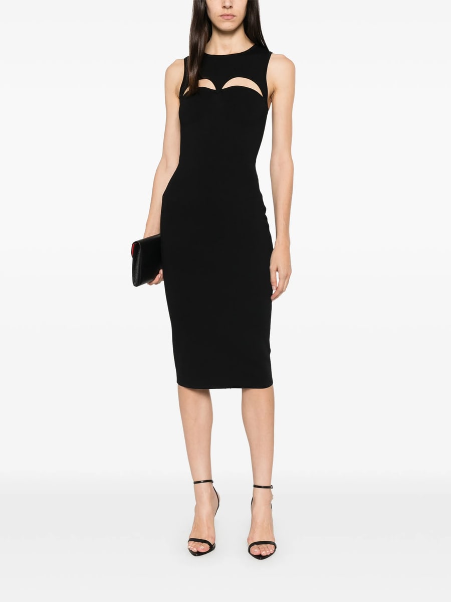Elisabetta Franchi Elisabetta Franchi Cut-out Rear-zip Dress, view 4