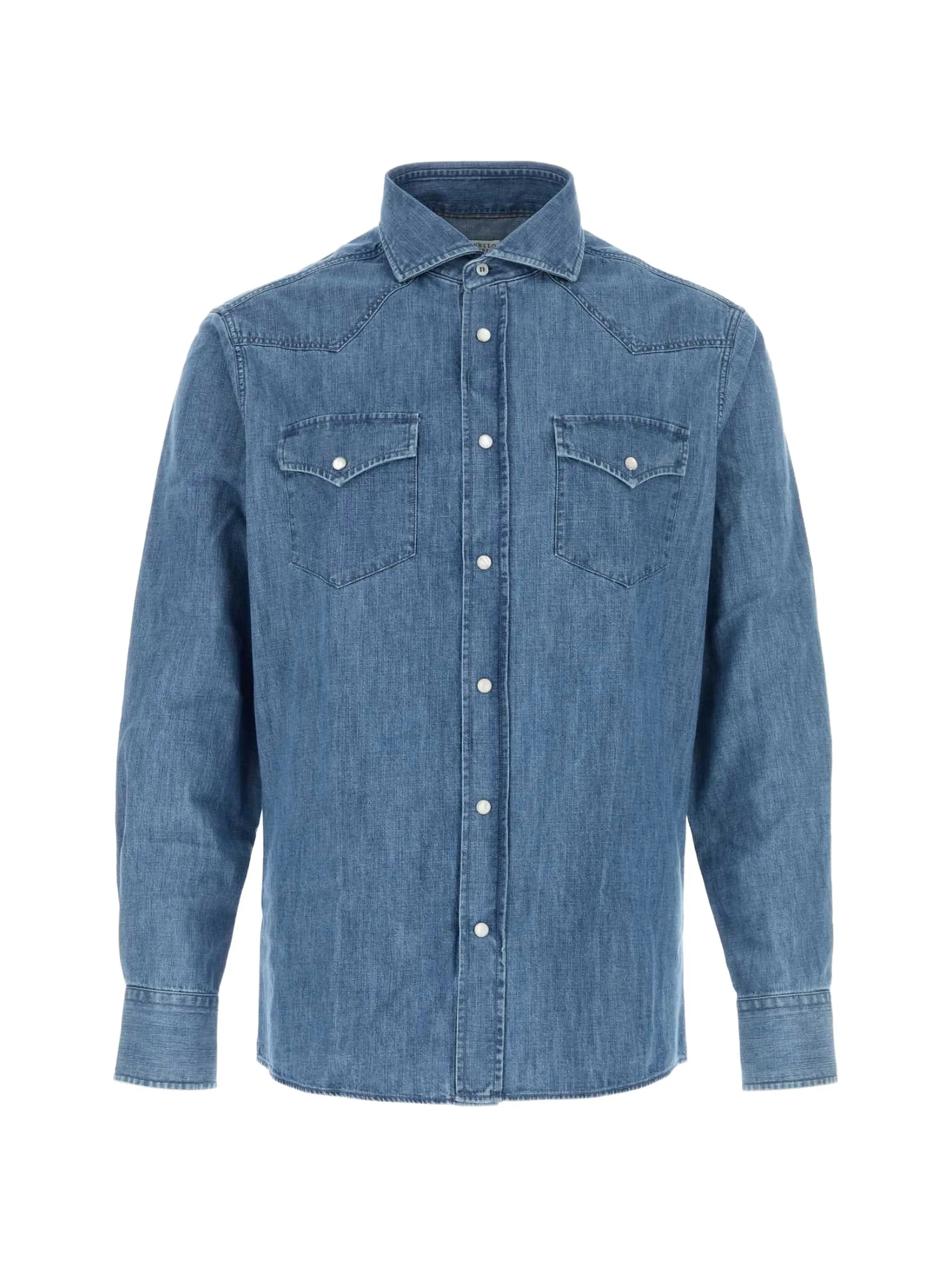 Brunello Cucinelli Brunello Cucinelli Western-style Press-stud Shirt