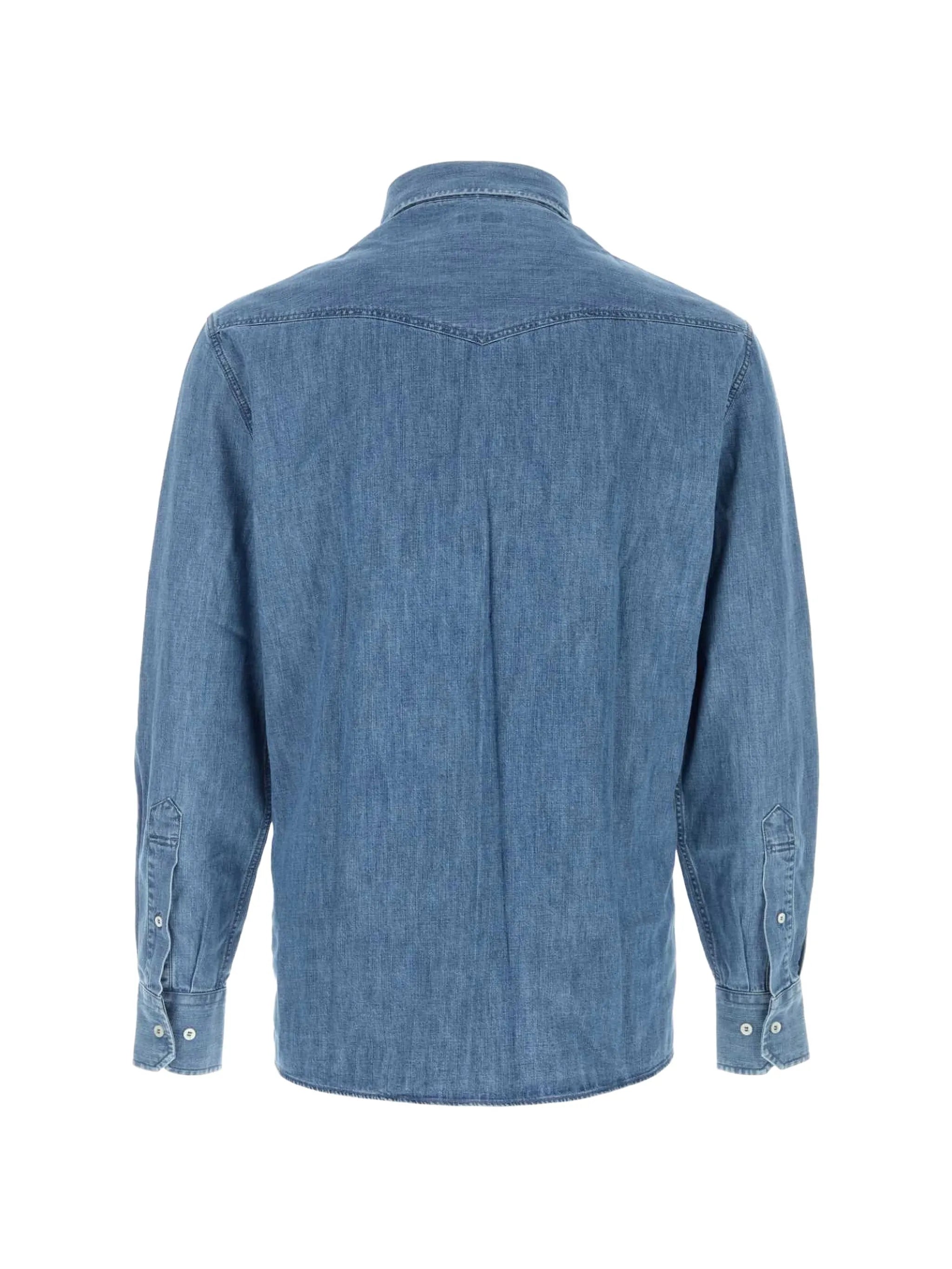 Brunello Cucinelli Brunello Cucinelli Western-style Press-stud Shirt, view 2