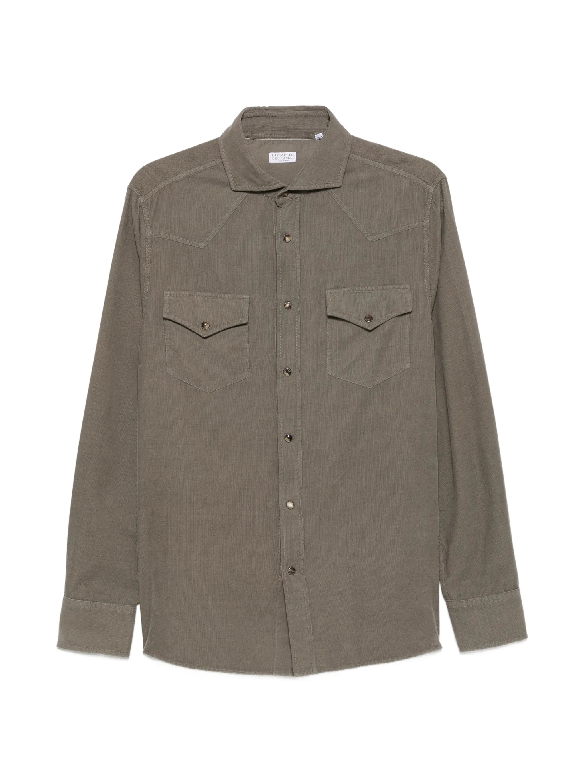 Brunello Cucinelli Brunello Cucinelli Corduroy Western-style Shirt