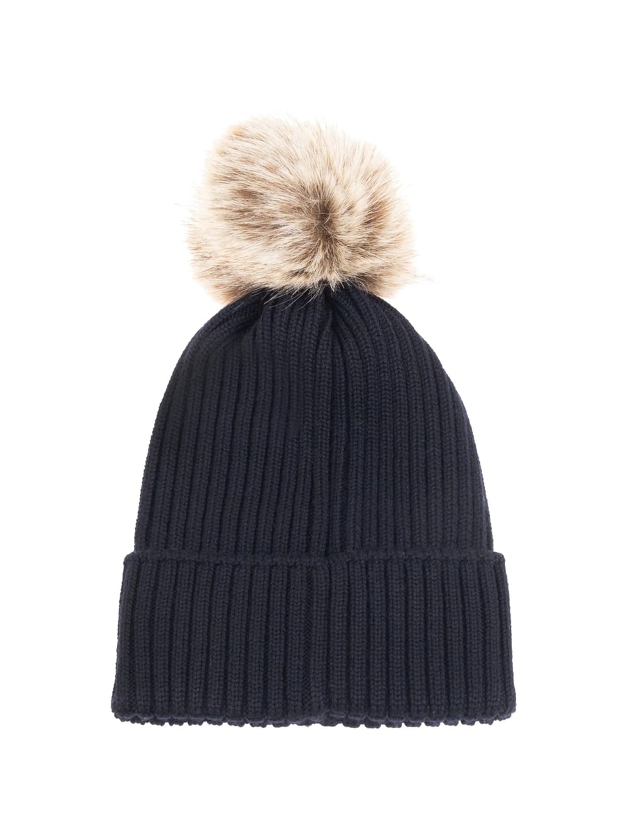 Moncler Moncler Ribbed-knit Bobble Hat, view 3