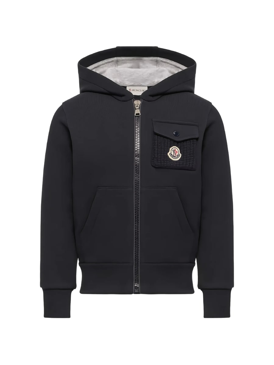 Moncler Moncler Logo-patch Zip-up Hoodie